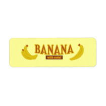 Customizable Banana w/ nuts Bakery Labels labels