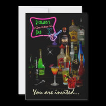 Customizable Bar invitations
