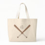 Customizable Baseball Bat and Ball Totes Canvas Bags