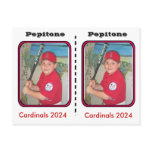 Customizable Baseball Card Postcards