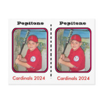 Customizable Baseball Card postcards