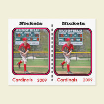Customizable Baseball Card postcards by malibuitalian Customizable Baseball Card postcards