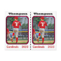 Customizable Baseball Card postcards