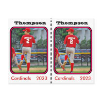 Customizable Baseball Card postcards