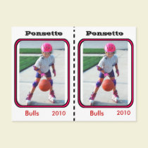 Customizable Basketball Card postcards by malibuitalian Customizable Basketball Card postcards