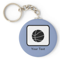 Customizable Basketball Logo Keychains