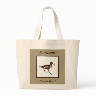 Customizable Beach Bird Tote Bag bag
