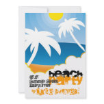 Customizable beach party invitation