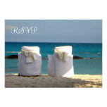 Customizable Beach Wedding Response Card Custom Announcement