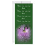 Customizable beautiful bee floral bookmark rack card
