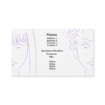 Customizable Beauty Business Card - Violetcomb