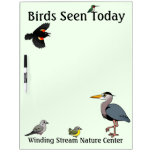 Customizable Bird List Dry-Erase Board