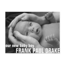 Customizable Birth Annoucement 2 postcards