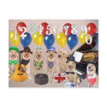 Customizable Birthday Invitation postcards by myrtieshuman Customizable Birthday Invitation postcards