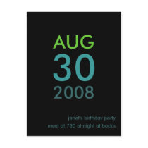 Customizable - Birthday invite - Simple Invitation Post Card