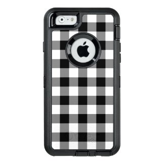 Customizable Black and White Buffalo Plaid