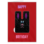 Customizable: Black rabbit cards