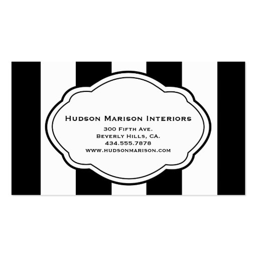 Customizable Black & White Business Card (front side)
