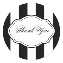 Customizable Black & White Sticker Label