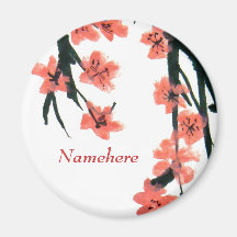 Customizable: Blossom Refrigerator Magnet