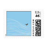 Customizable Blue Bird Postage Stamps