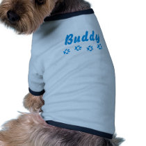 Customizable Blue Paws Pet Name pet clothing by trendyteeshirts Customizable Blue Paws Pet Name pet clothing