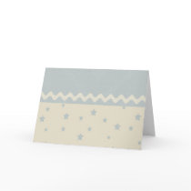 Customizable Blue Stars Cards - Baby Shower!