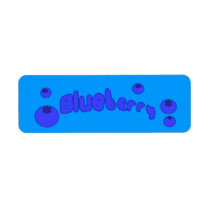 Customizable Blueberry Bakery Labels labels
