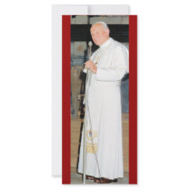 Customizable bookmark Pope John Paul 2 Rack Card Template