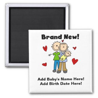 Customizable Brand New Baby Magnet