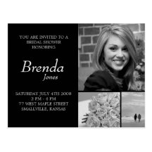 Customizable Bridal Shower Postcard