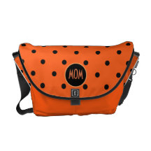 Customizable Brilliant Orange Handbag Messenger Bag