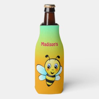 Customizable Bumblebee Bottle Cooler