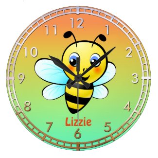 Customizable Bumblebee Wall Clock