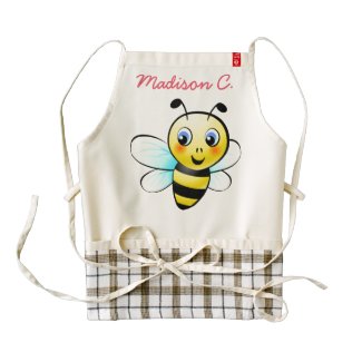 Customizable Bumblebee Zazzle HEART Apron