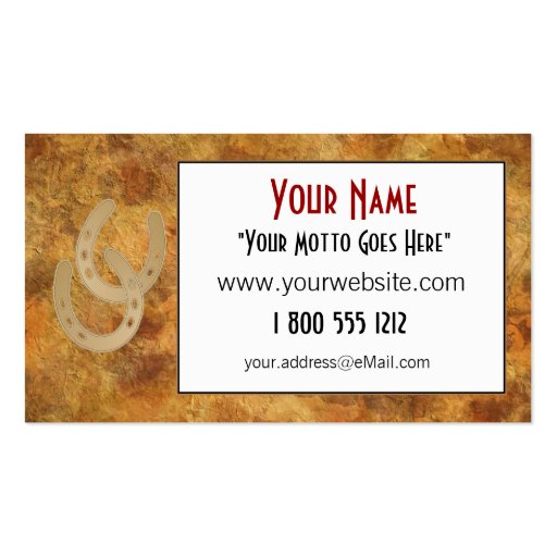 Customizable Business Cards (front side)
