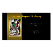 Customizable business profile winery vineyard wine business card templates
