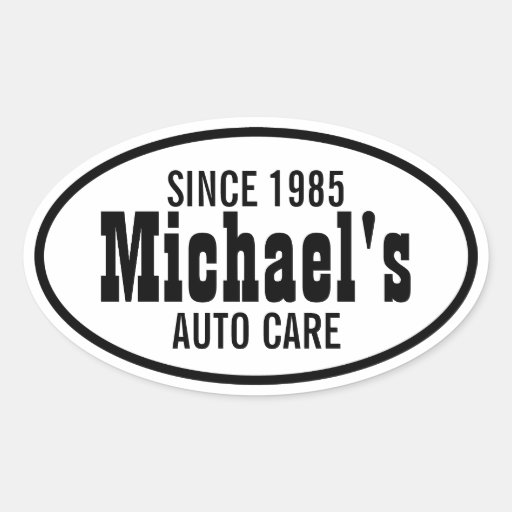 customizable bw western business promo oval sticker zazzle customizable bw western business promo oval sticker zazzle
