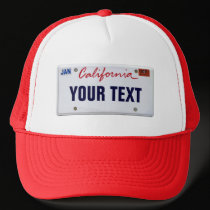 (Customizable) California License Plate hats