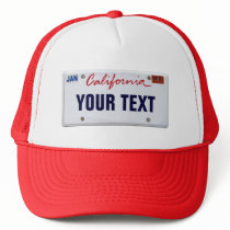 (Customizable) California License Plate Mesh Hat