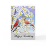 Customizable Cardinals Birthday Card