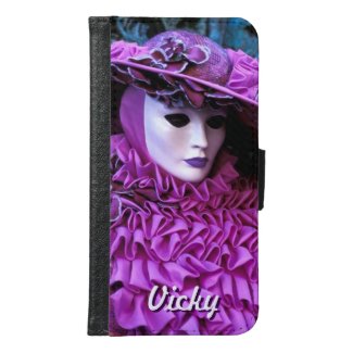 Customizable Carnival Themed Design Samsung Galaxy S6 Wallet Case