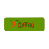 Customizable Carrot Bakery Labels labels