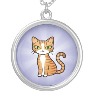 Customizable Cartoon Cat Necklace Create your own cartoon cat necklace