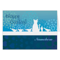 Customizable: Cat & the gang Card