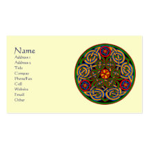 Customizable Celtic Art Business Cards