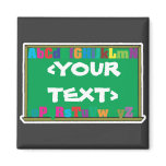 Customizable Chalkboard, <YOURTEXT> magnets