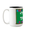 Customizable Chalkboard, <YOURTEXT> mugs