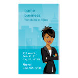 Customizable Character Business Card Vertical