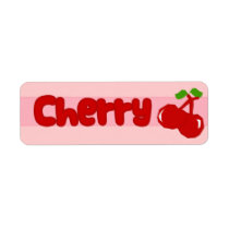 Customizable Cherry Bakery Labels labels